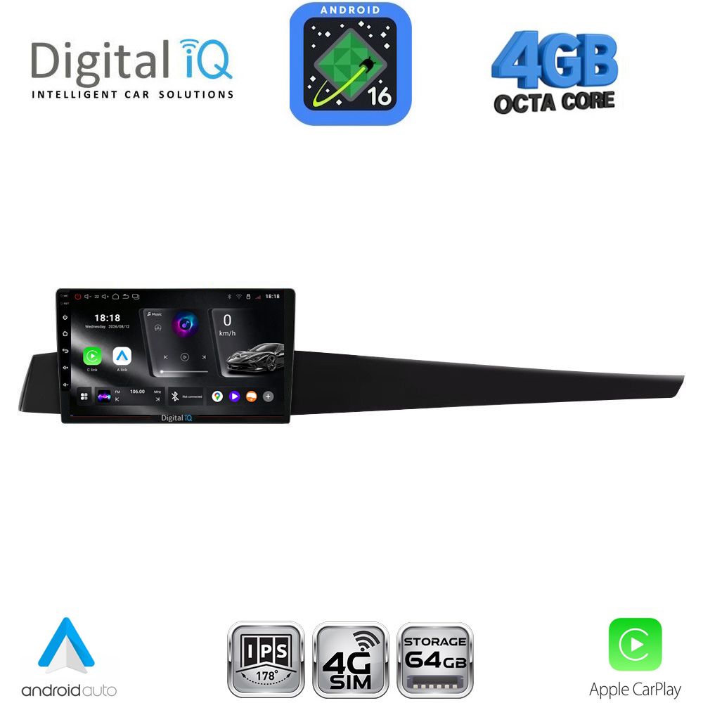 RTG6552_16 DIGITAL IQ RTG 6552_CPA (10inc) MULTIMEDIA TABLET for RENAULT LAGUNA mod. 2007-2015 - Image 1