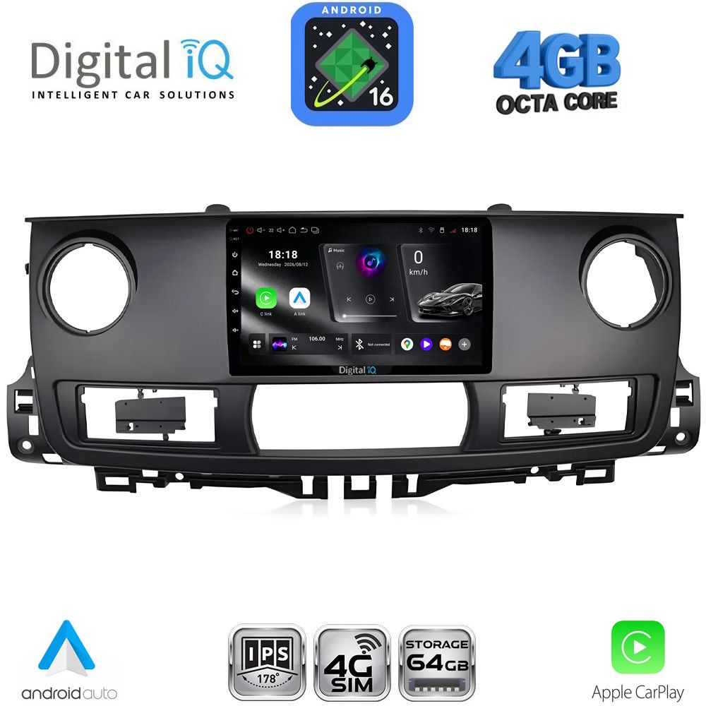 RTG6554_16 DIGITAL IQ RTG 6554_CPA (10inc) MULTIMEDIA TABLET for RENAULT MASTER mod. 2003-2010 - Image 1