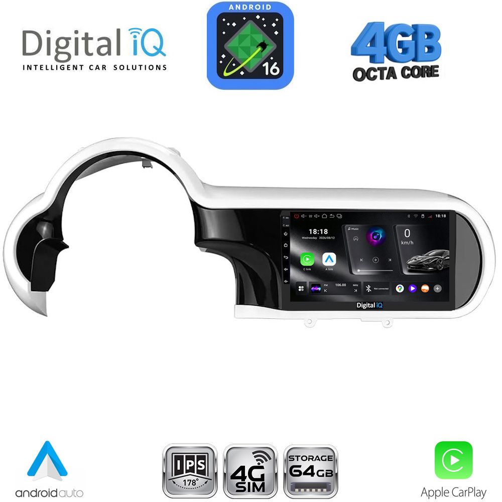 RTG6561_16 DIGITAL IQ RTG 6561_CPA (9inc) MULTIMEDIA TABLET for RENAULT TWINGO mod. 2014-2024 - Image 1
