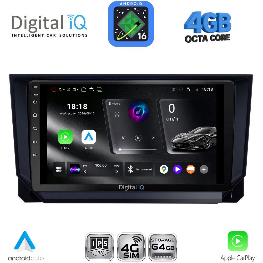 RTG6573_16 DIGITAL IQ RTG 6573_CPA (9inc) MULTIMEDIA TABLET for SEAT ARONA - IBIZA mod. 2018-2026 - Image 1