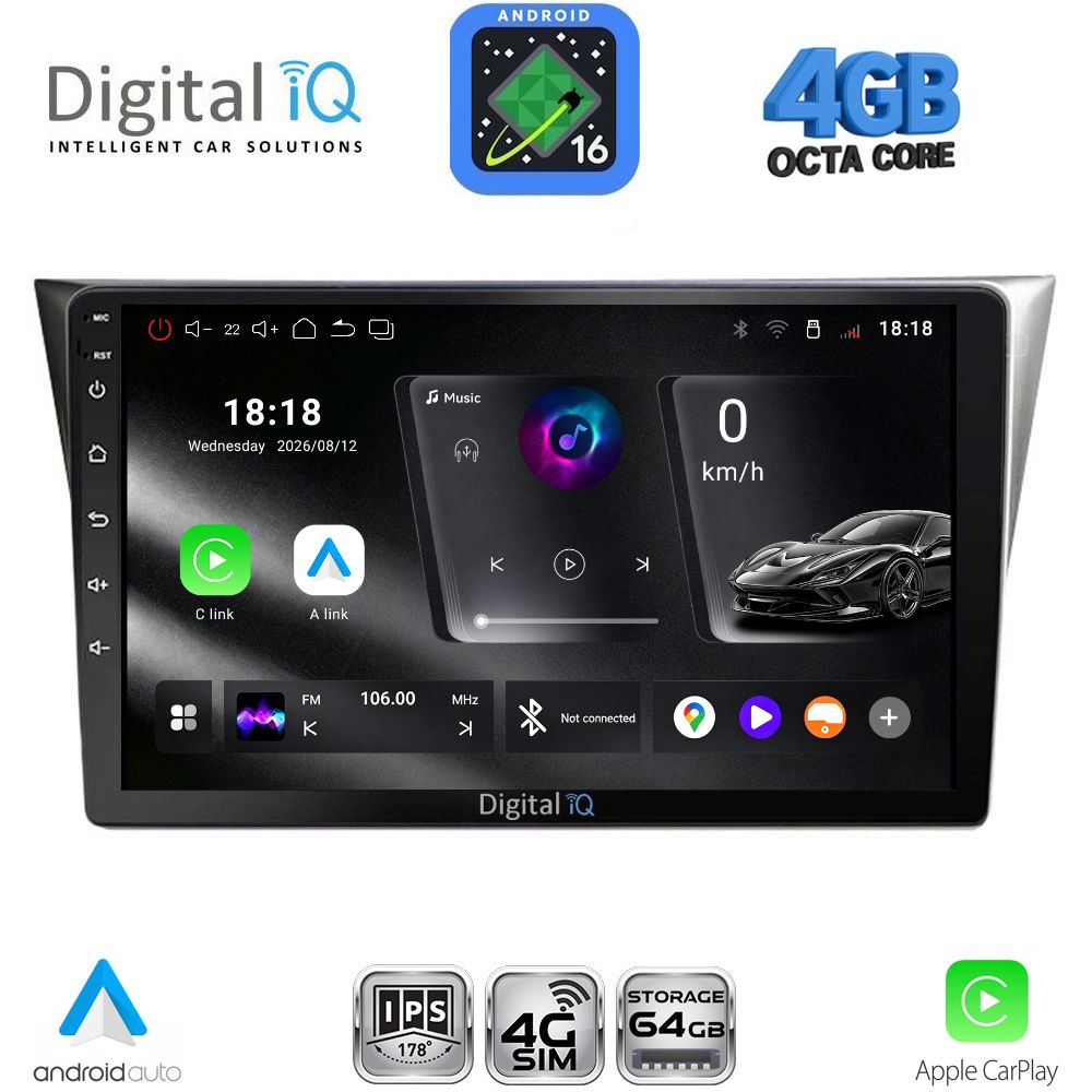 RTG6659_16 DIGITAL IQ RTG 6659_CPA (9inc) MULTIMEDIA TABLET for SUBARU IMPREZA mod. 2002-2008 - Image 1
