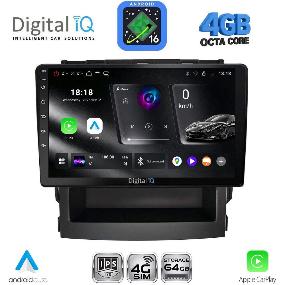 RTG6664_16 DIGITAL IQ RTG 6664_CPA (9inc) MULTIMEDIA TABLET for SUBARU FORESTER - IMPREZA mod. 2019-2025 - Image 1