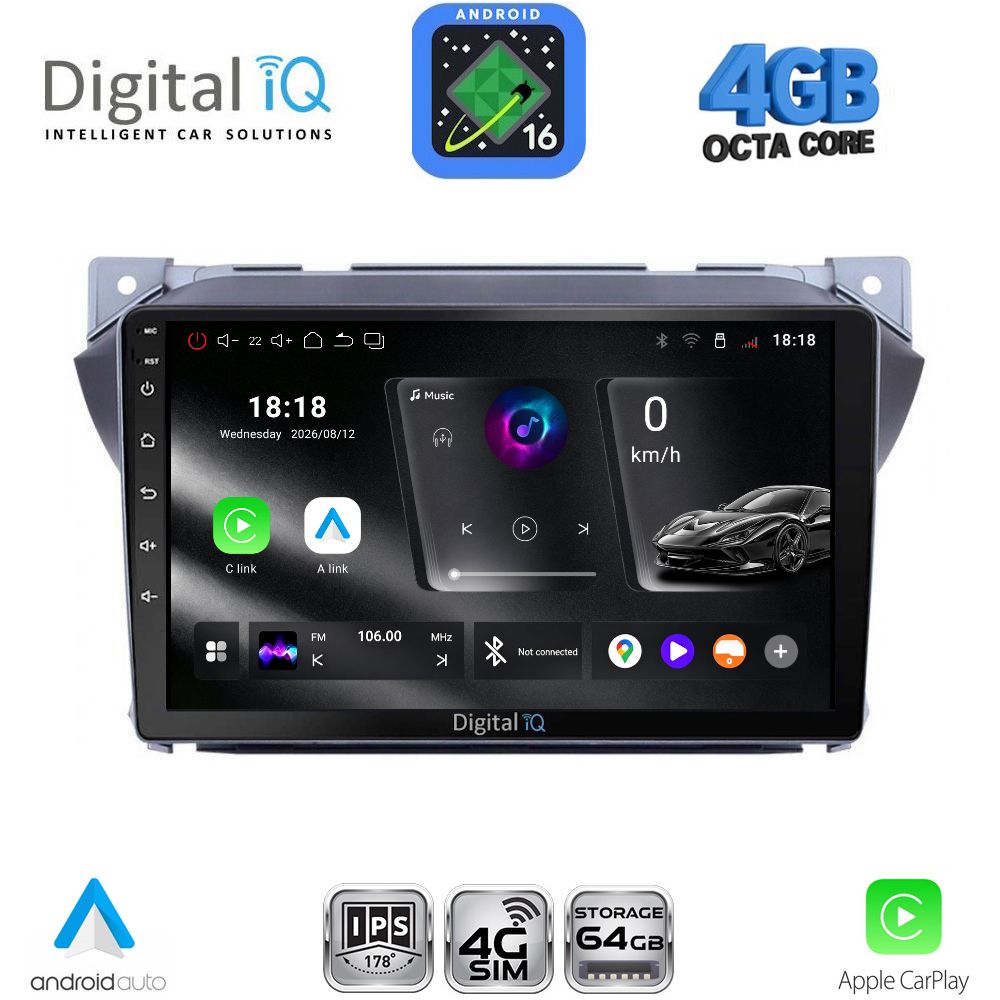 RTG6670_16 DIGITAL IQ RTG 6670_CPA (9inc) MULTIMEDIA TABLET for SUZUKI ALTO - NISSAN PIXO 2009> - Image 1