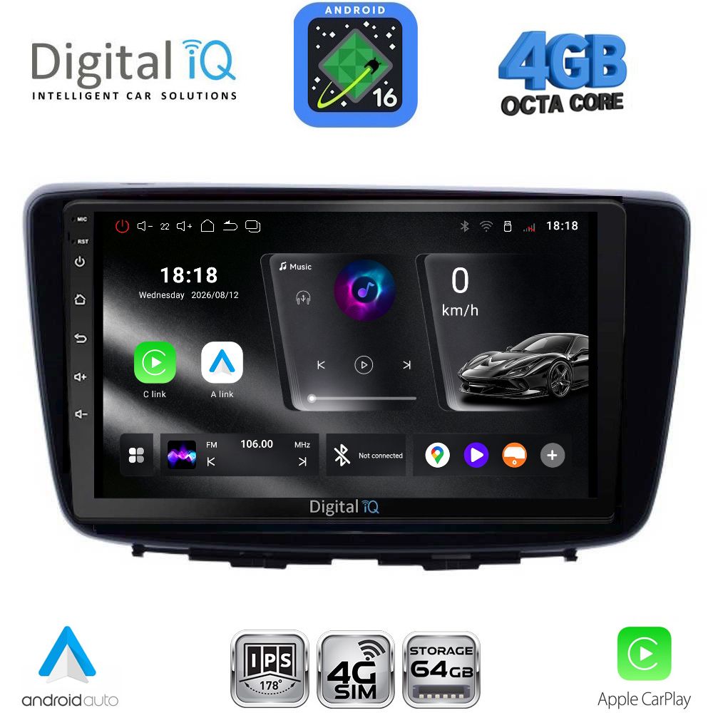 RTG6672_16 DIGITAL IQ RTG 6672_CPA (9inc) MULTIMEDIA TABLET for SUZUKI BALENO mod. 2016-2022 - Image 1
