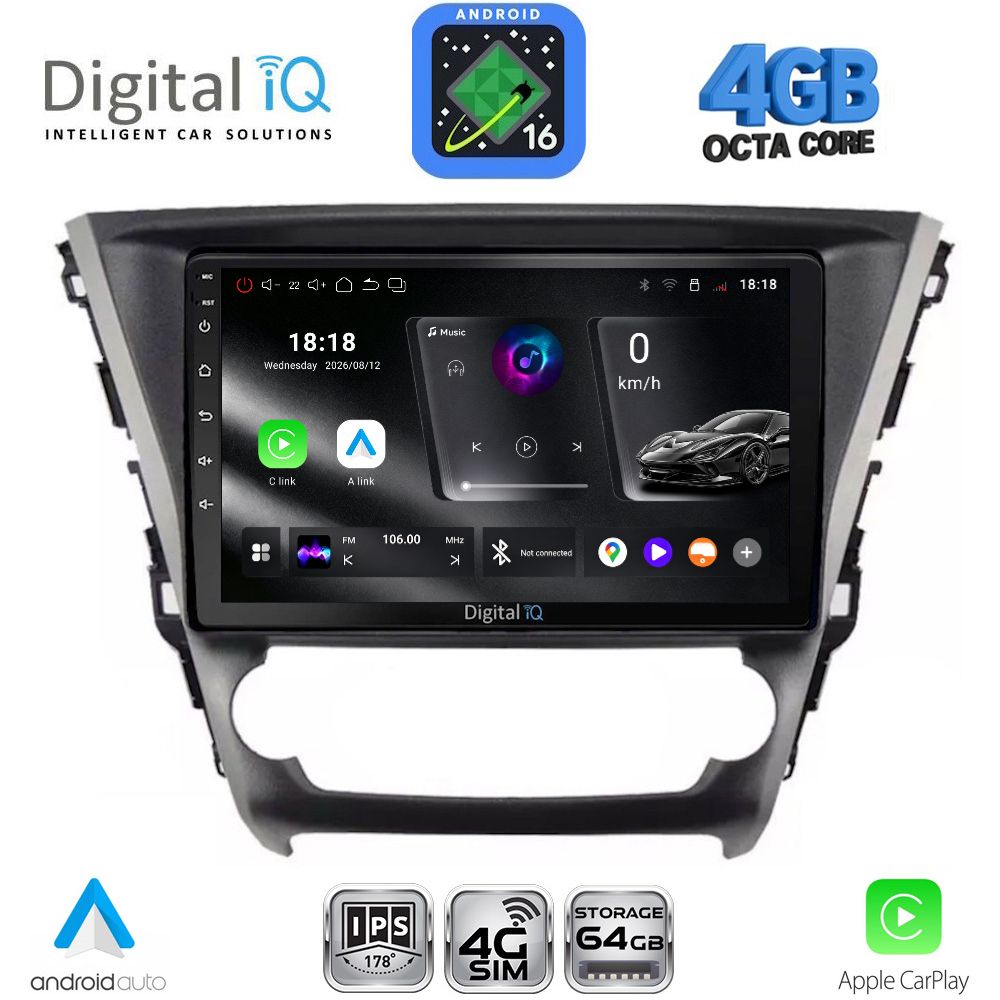 RTG6706_16 DIGITAL IQ RTG 6706_CPA (10inc) MULTIMEDIA TABLET for TOYOTA AVENSIS mod. 2016-2019 - Image 1