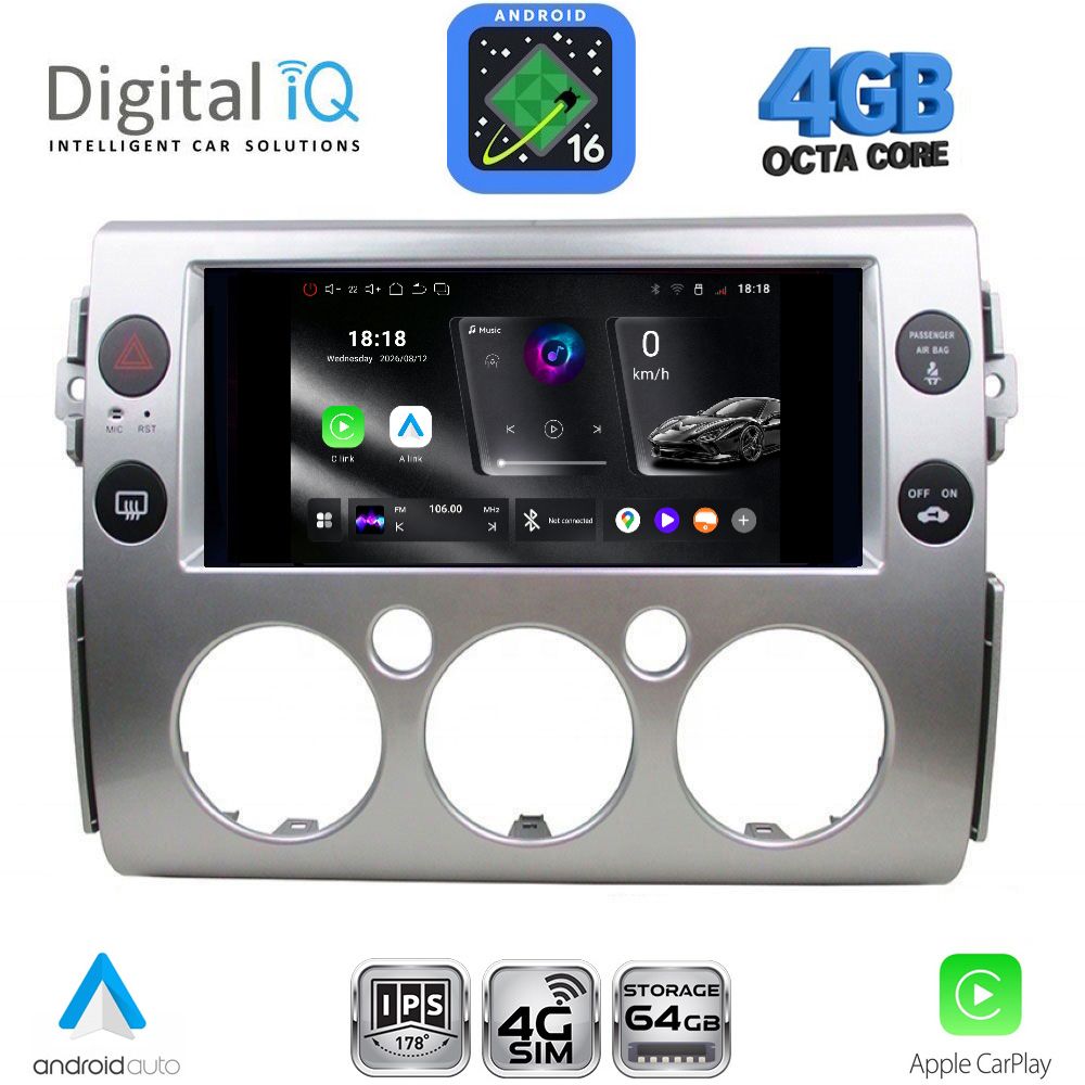RTG6717_16 DIGITAL IQ RTG 6717_CPA (9inc) MULTIMEDIA TABLET for TOYOTA FJ CRUISER mod. 2007-2022 - Image 1