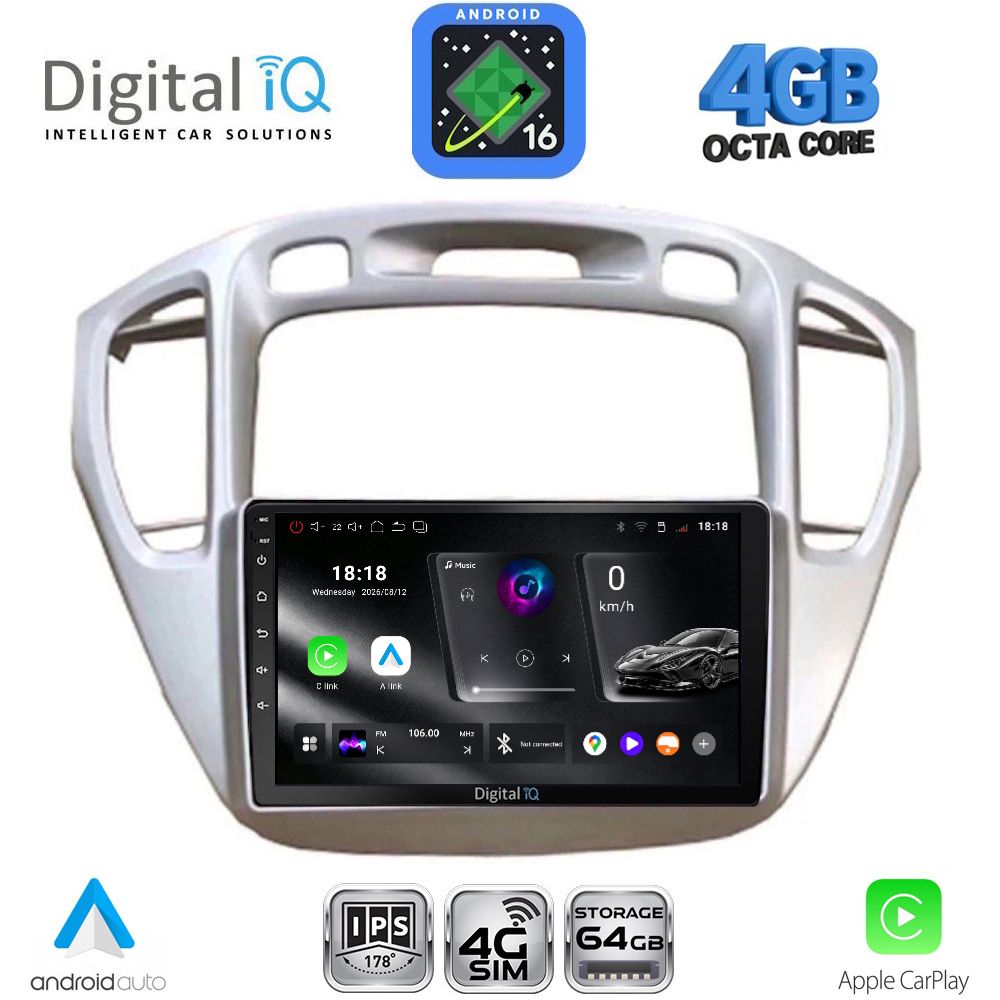 RTG6718_16 DIGITAL IQ RTG 6718_CPA (9inc) MULTIMEDIA TABLET for TOYOTA HIGHLANDER mod. 2002-2009 - Image 1