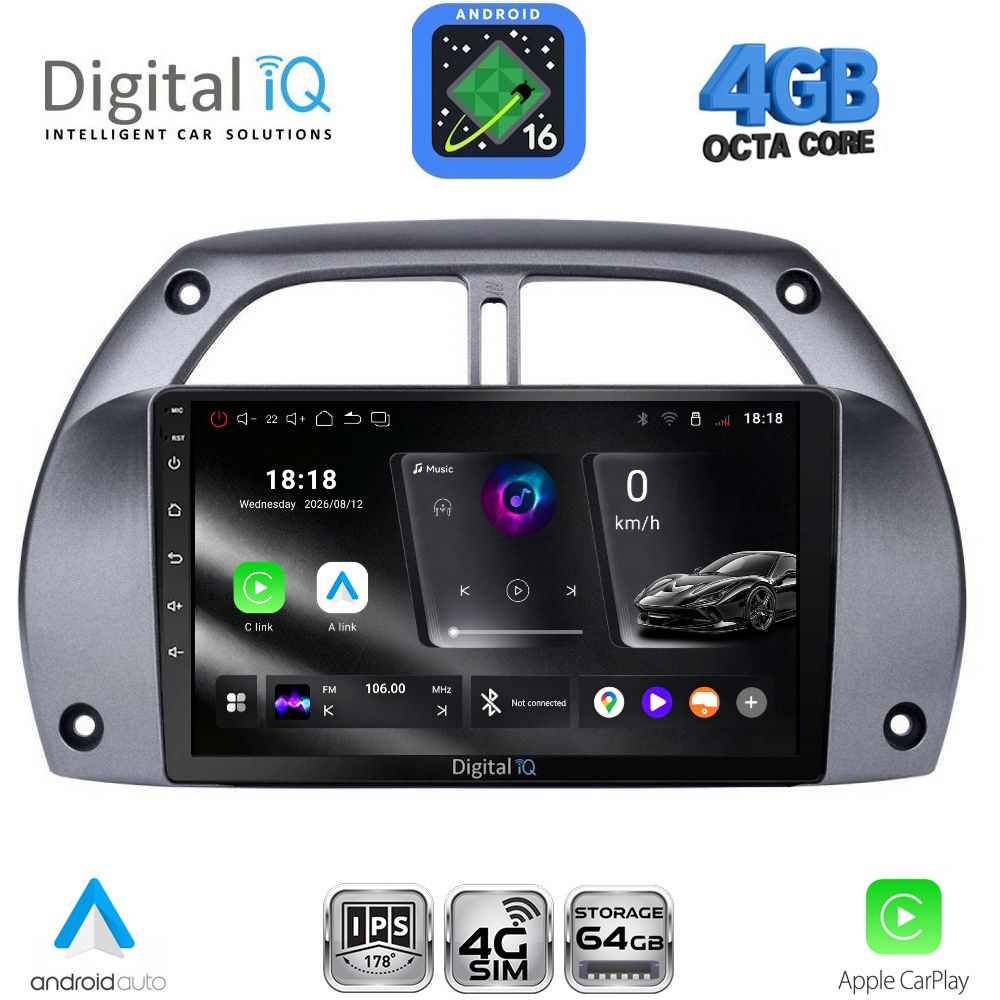 RTG6730_16 DIGITAL IQ RTG 6730AC_CPA (9inc) MULTIMEDIA TABLET for TOYOTA RAV 4 mod. 2000-2006 with A/C - Image 1