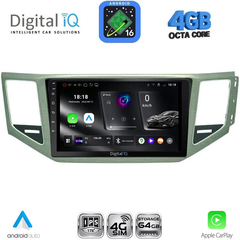 RTG6745_16 DIGITAL IQ RTG 6745_CPA (SL) (10inc) MULTIMEDIA TABLET for VW GOLF SPORTSVAN mod. 2014-2021 - Image 1