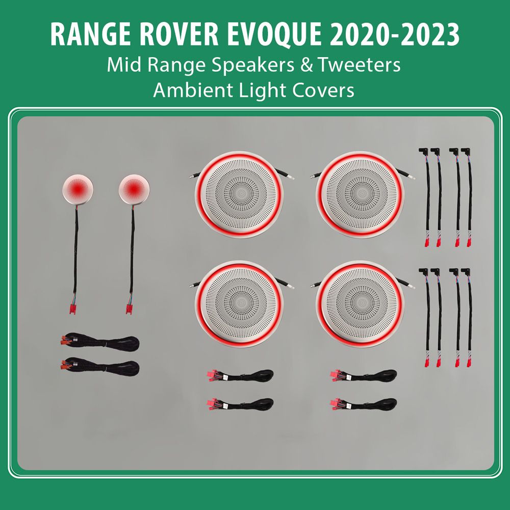 Range_Rover_Evoque_2020-23_Speakers_ambient_01 DIQ AMBIENT LR RANGE ROVER EVOQUE (L551) SP mod. 2018-2023 (Digital iQ Ambient Light for LAND ROVER RANGE ROVER EVOQUE L551 mod. 2018-2023 for Mid Range & Tweeters Covers) - Image 1