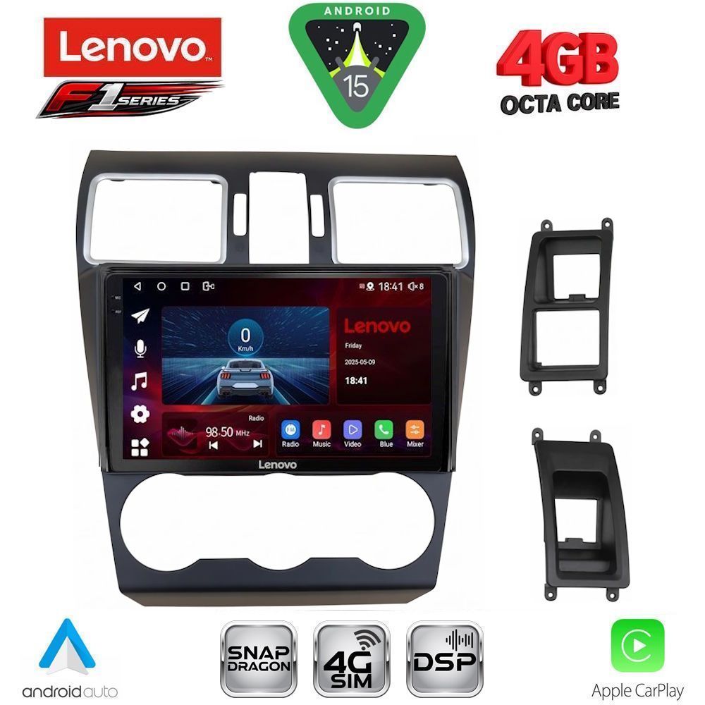 SSQ9663A_15 LENOVO SSQ 9663A_CPA (9inc) MULTIMEDIA TABLET for SUBARU FORESTER - IMPREZA - XV mod. 2013-2019 - Image 1
