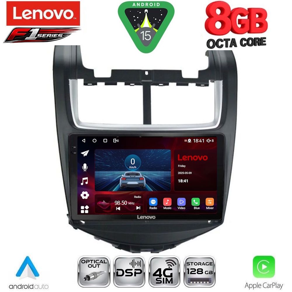 SSR10075-15 LENOVO SSR 10074B_CPA (9inc) MULTIMEDIA TABLET for CHEVROLET AVEO mod. 2014-2017 - Image 1