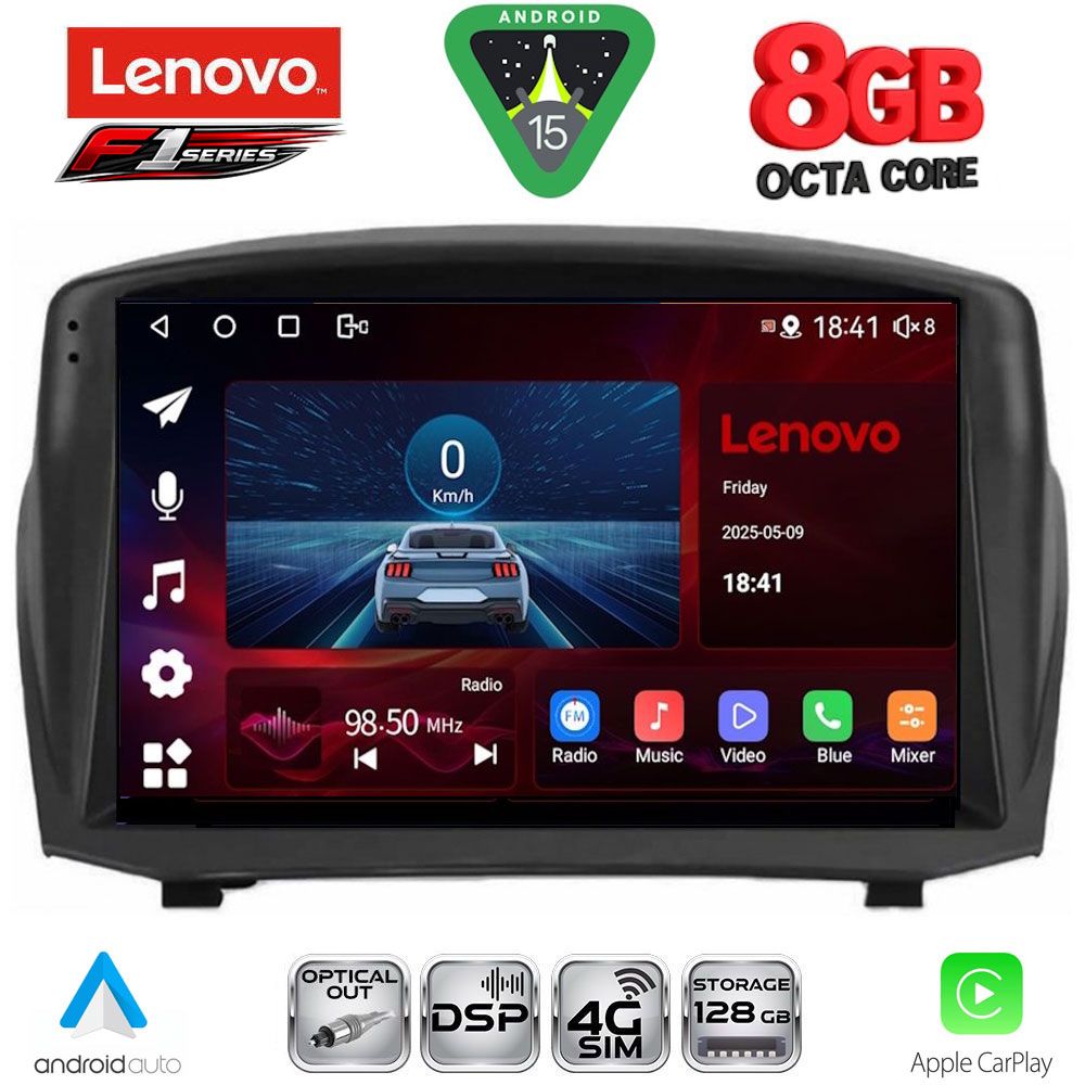 SSR10154B_15 LENOVO SSR 10154B_CPA (9inc) MULTIMEDIA TABLET for FORD FIESTA mod. 2008-2017 - Image 1