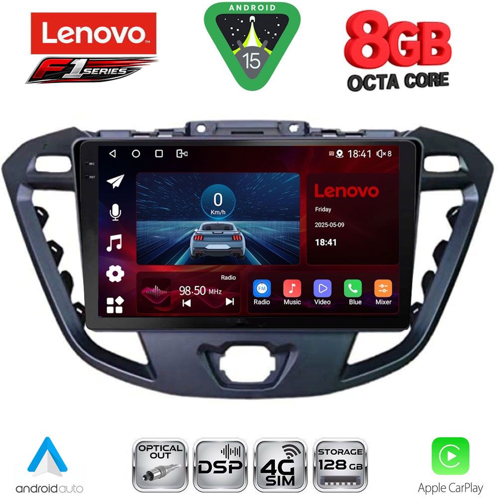 SSR10177_15 LENOVO SSR 10177_CPA (9inc) MULTIMEDIA TABLET for FORD TRANSIT CUSTOM | TOURNEO CUSTOM mod. 2013-2019 - Image 1