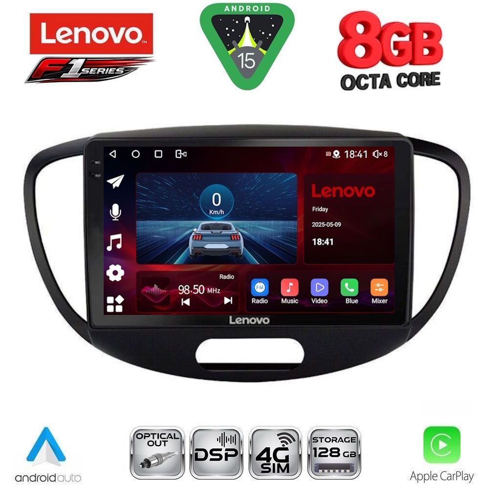 SSR10223-15 LENOVO SSR 10223_CPA (9inc) MULTIMEDIA TABLET for HYUNDAI i10 mod. 2008-2013 - Image 1