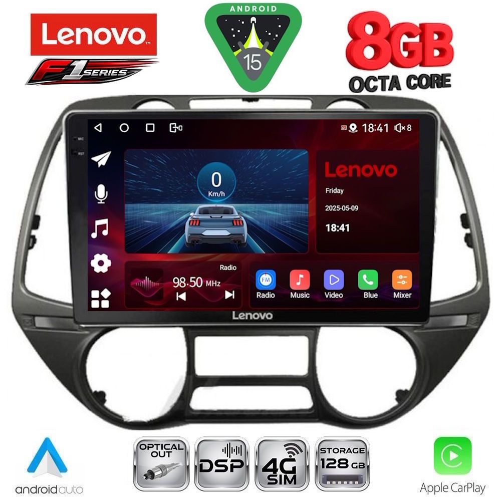 SSR10226-15 LENOVO SSR 10226_CPA (9inc) MULTIMEDIA TABLET for HYUNDAI i20 mod. 2008-2014 - Image 1