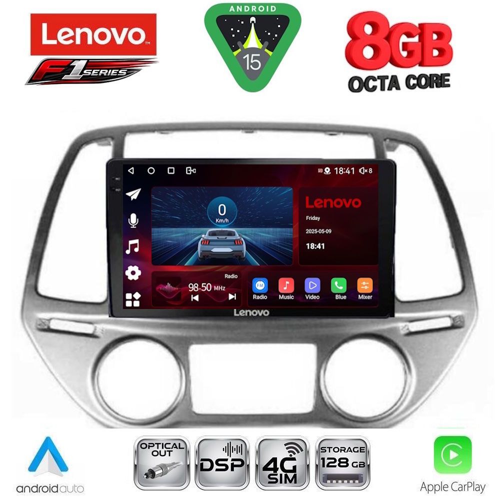 SSR10227CL-15 LENOVO SSR 10227_CPA CLIMA (9inc) MULTIMEDIA TABLET for HYUNDAI i20 mod. 2008-2012 - Image 1