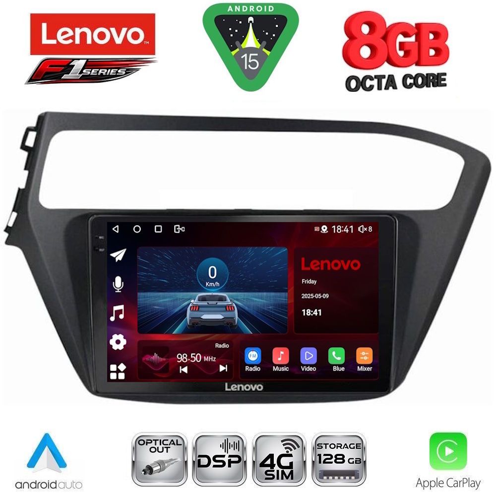 SSR10230-15 LENOVO SSR 10230_CPA (9inc) MULTIMEDIA TABLET for HYUNDAI i20 mod. 2018-2021 - Image 1