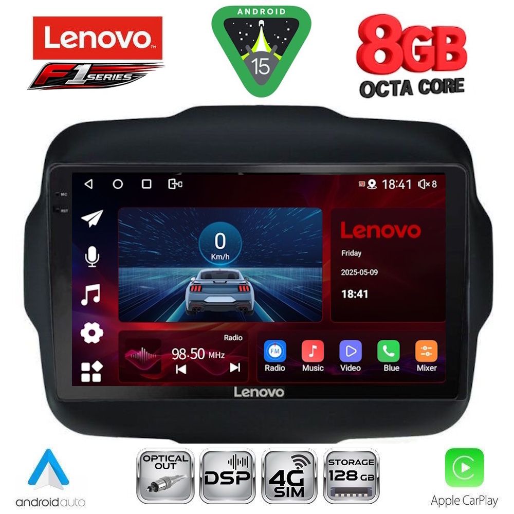 SSR10290-15 LENOVO SSR 10290_CPA (9inc) MULTIMEDIA TABLET for JEEP RENEGADE mod. 2014-2025 - Image 1