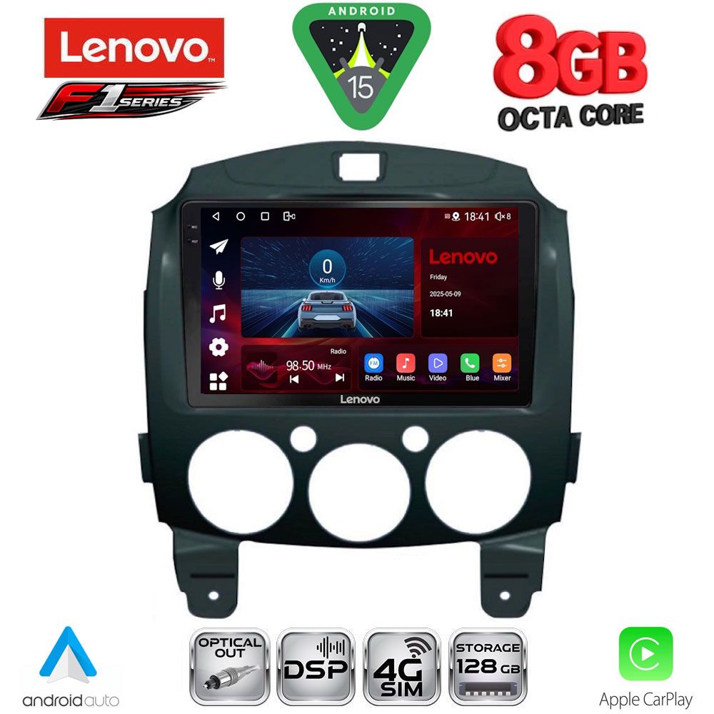 SSR10361_15 LENOVO SSR 10361_CPA (9inc) MULTIMEDIA TABLET for MAZDA 2 mod. 2007-2014 - Image 1
