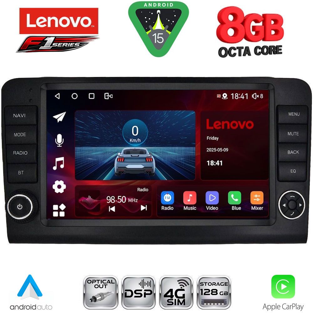 SSR10416_15 LENOVO SSR 10416_CPA (9inc) MULTIMEDIA TABLET for MERCEDES ML (W164) – GL (X164) mod. 2005-2011 - Image 1