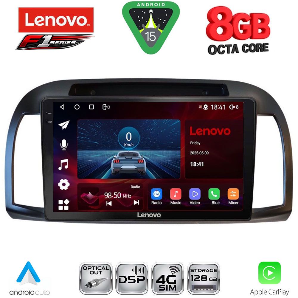 SSR10457BL_15 LENOVO SSR 10457BL_CPA (9inc) MULTIMEDIA TABLET for NISSAN MICRA K12 mod. 2002-2010 (BLACK) - Image 1
