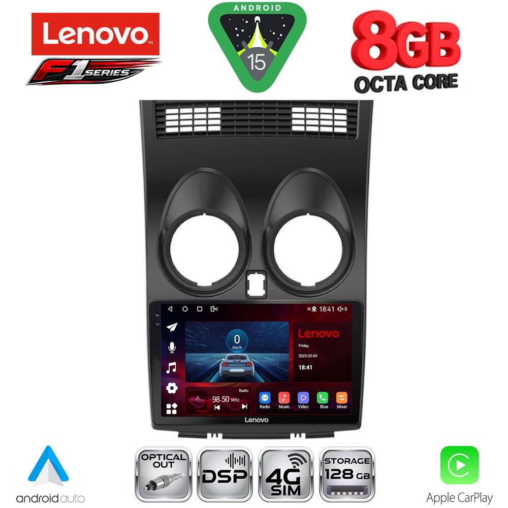 SSR10466_15 LENOVO SSR 10466_CPA (9inc) MULTIMEDIA TABLET for NISSAN QASHQAI mod. 2007-2014 - Image 1