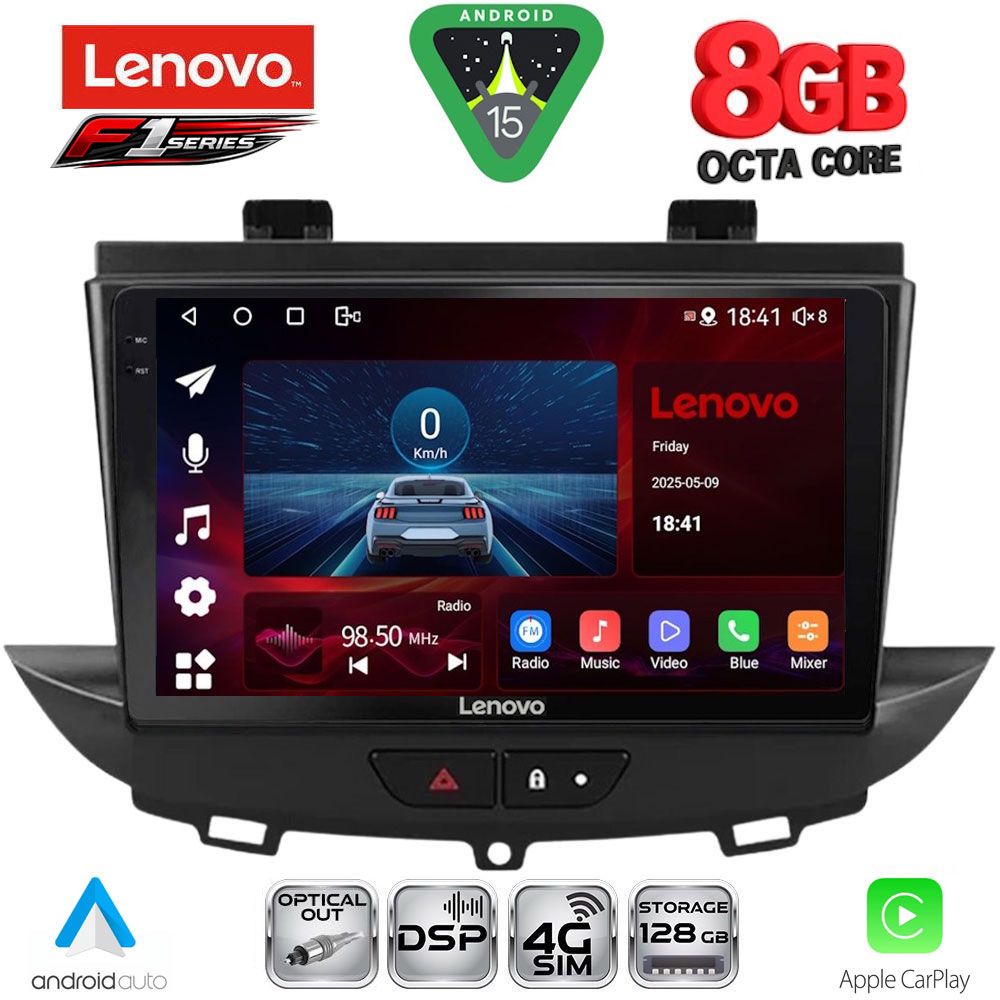 SSR10490_15 LENOVO SSR 10490_CPA (9inc) MULTIMEDIA TABLET for OPEL CROSSLAND – GRANDLAND mod. 2017-2025 - Image 1