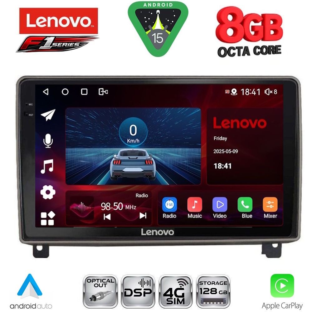 SSR10517-15 LENOVO SSR 10517_CPA (9inc) MULTIMEDIA TABLET for PEUGEOT 407 mod. 2004-2011 - Image 1