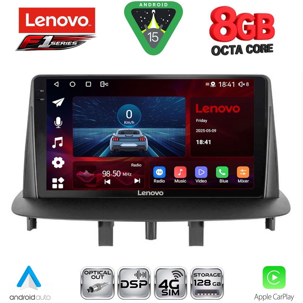 SSR10556_15 LENOVO SSR 10556_CPA (9inc) MULTIMEDIA TABLET for RENAULT MEGANE 3 mod. 2009-2016 - Image 1