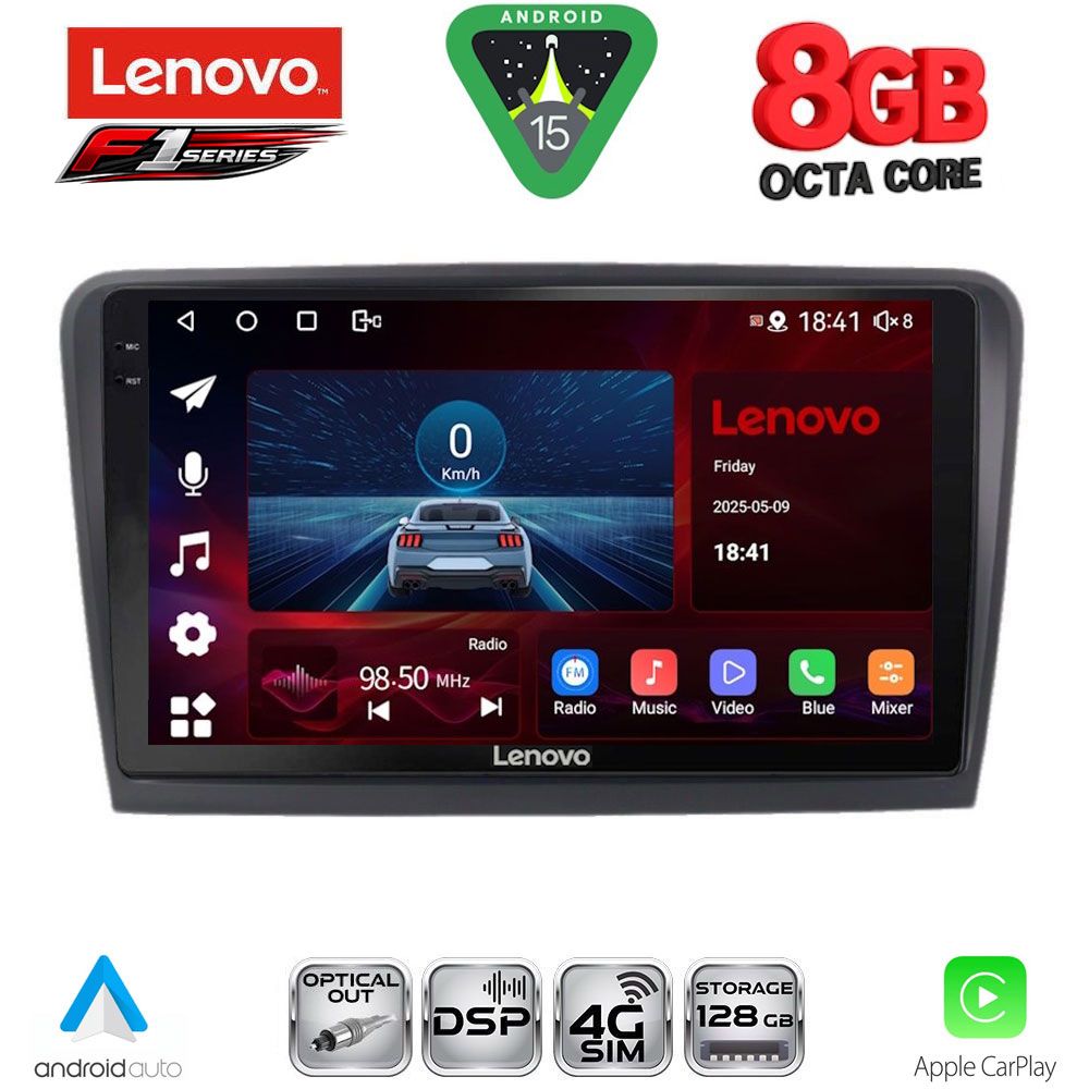 SSR10601_15 LENOVO SSR 10601_CPA (9inc) MULTIMEDIA TABLET for SKODA RAPID mod. 2012-2023 - Image 1
