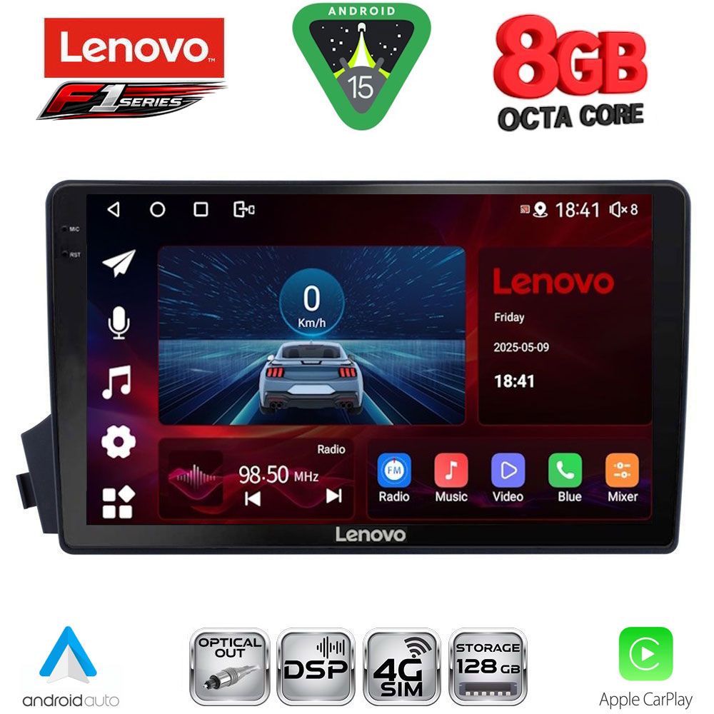 SSR10650_15 LENOVO SSR 10650_CPA (9inc) MULTIMEDIA TABLET for SSANGYONG ACTYON - KYRON mod. 2006-2015 - Image 1