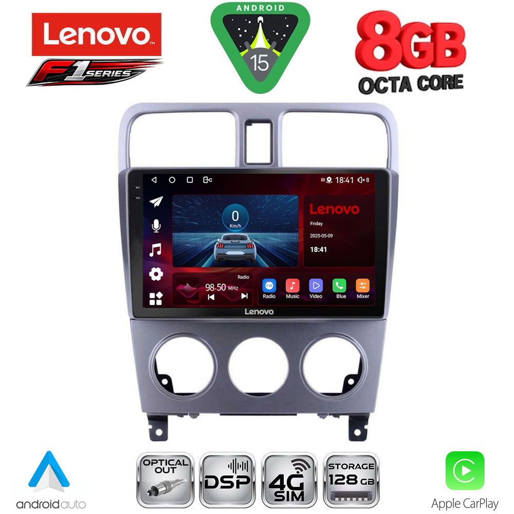 SSR10661_15 LENOVO SSR 10661_CPA (9inc) MULTIMEDIA TABLET for SUBARU FORESTER mod. 2002-2008 - Image 1