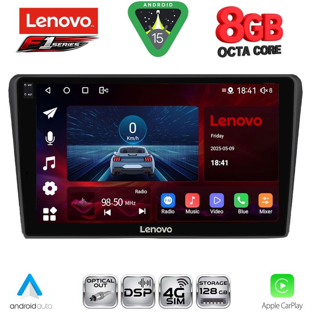 SSR10704BL_15 LENOVO SSR 10704BL_CPA (9inc) MULTIMEDIA TABLET for TOYOTA AVENSIS (T25) mod. 2003-2009 (BLACK) - Image 1