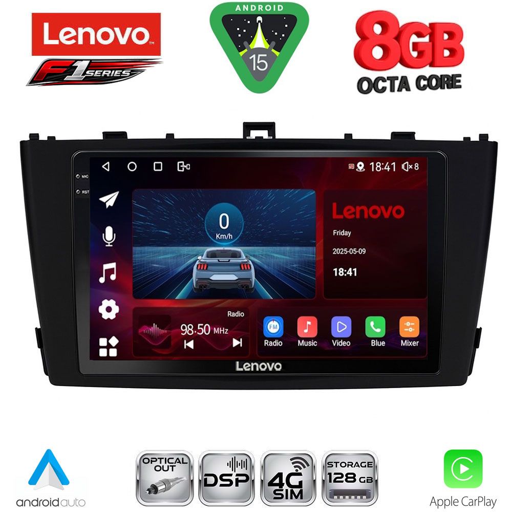 SSR10705BL_15 LENOVO SSR 10705BL_CPA (9inc) MULTIMEDIA TABLET for TOYOTA AVENSIS (T27) mod. 2009-2015 (BLACK) - Image 1