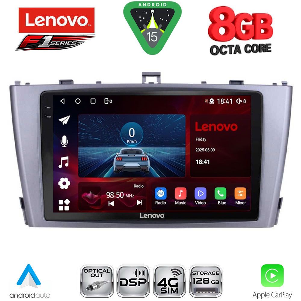 SSR10705_15 LENOVO SSR 10705SL_CPA (9inc) MULTIMEDIA TABLET for TOYOTA AVENSIS (T27) mod. 2009-2015 (SILVER) - Image 1