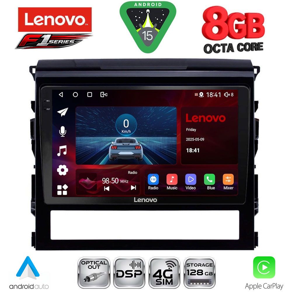 SSR10725_15 LENOVO SSR 10725_CPA (9inc) MULTIMEDIA TABLET for TOYOTA LANDCRUISER mod. 2016-2019 - Image 1