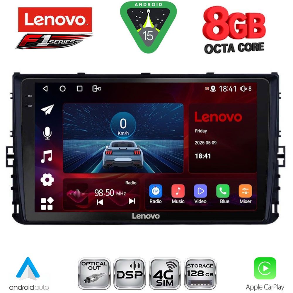 SSR10758_15 LENOVO SSR 10758_CPA (9inc) MULTIMEDIA TABLET for VW POLO – TROC – TCROSS - TAIGO mod. 2017-2026 - Image 1