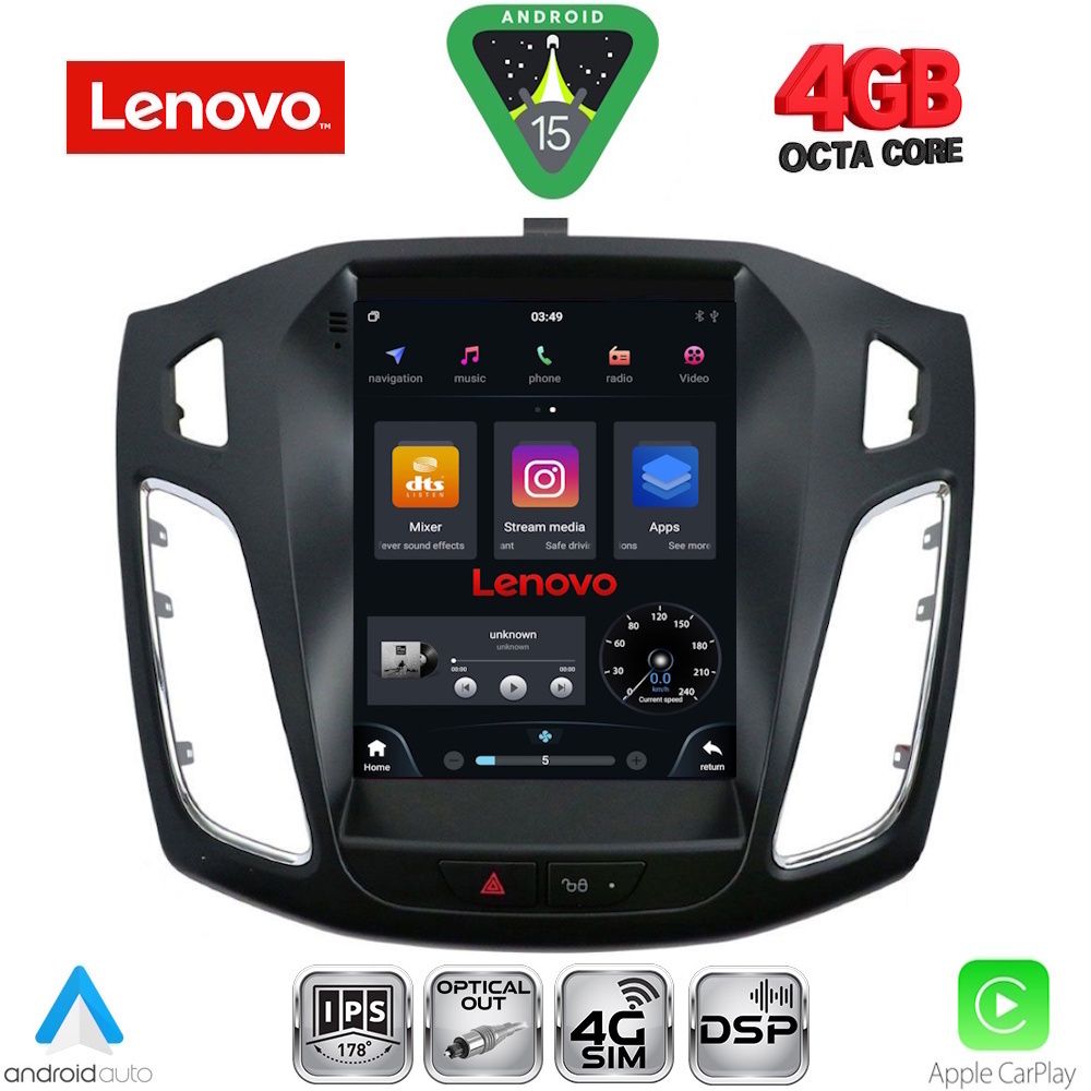 SSX9855_15 LENOVO SSX 9855_CPA TESLA STYLE for FORD FOCUS mod. 2011-2017 - Image 1