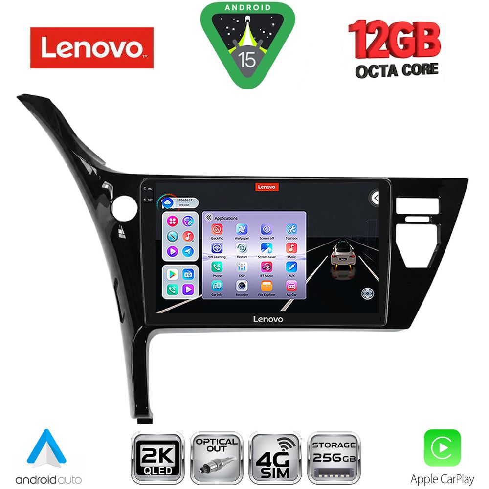 SSZ12703B_15 LENOVO SSZ 12703B_CPA (10inc) MULTIMEDIA TABLET for TOYOTA AURIS mod. 2015-2021 - Image 1