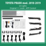 DIQ AMBIENT TOYOTA PRADO (J150) mod. 2010-2019 (Digital iQ Ambient Light for Toyota PRADO mod. 2010-2019 with 22 Lights)