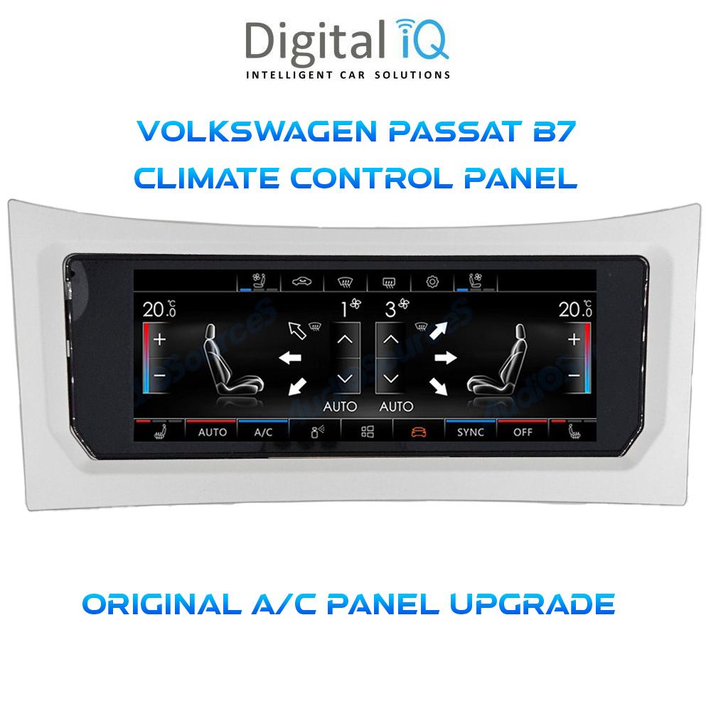 VW_Passat_B7_CL_PANEL_001 DIGITAL IQ CCP 762_CP (6.9") (PQ) CLIMATE CONTROL PANEL for VW PASSAT CC (B7) mod. 2008-2016 - Image 1